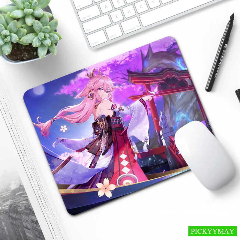 

Wuxia Small Mouse Pad Office XS Mousepad Girl Laptop Mouse Mat 20x25cm Little Rubber Desk Pad Design