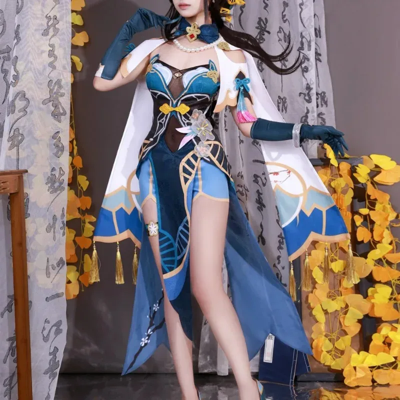 

Star Rail Ruan Mei Cosplay Costume Wig Sexy Dress for Women Game Ruanmei Costumes Full Set with Accessories