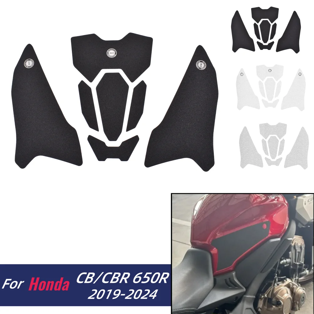 

For Honda CB650R CBR650R 2019-2024 Tank Traction Side Pad CB CBR 650R CBR650 R Gas Fuel Knee Grip Decal Motorcycle Accessories