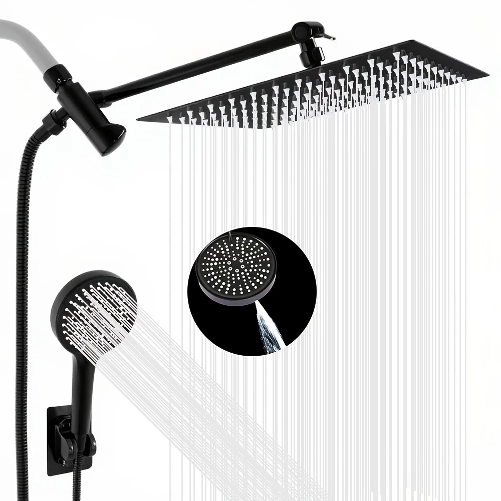 

Хромированный душевой набор скрытого душа из нержавеющей стали для ванной комнаты под давлением с удлиненным рычажным кронштейном, верхний душ для унитаза