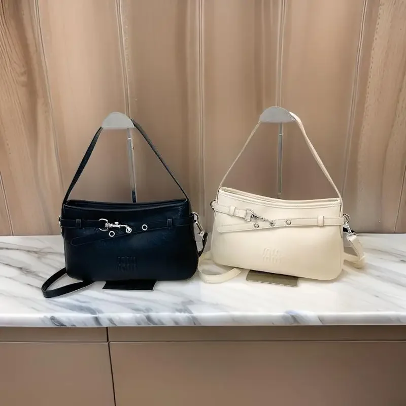 

High-End Minimalist Messenger Bag Women Designer Crossbody Handbag Elegant Vintage Leather Casual Commuter Luxury Tote