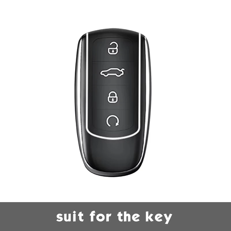 Luxury Diamond Pattern TPU for Chery Jaecoo J7 J8 7 Tiggo 8plus 8 5 Plus 7pro Max Omoda 5 C5 Arrizo Car Key Case Cover Fob Bag