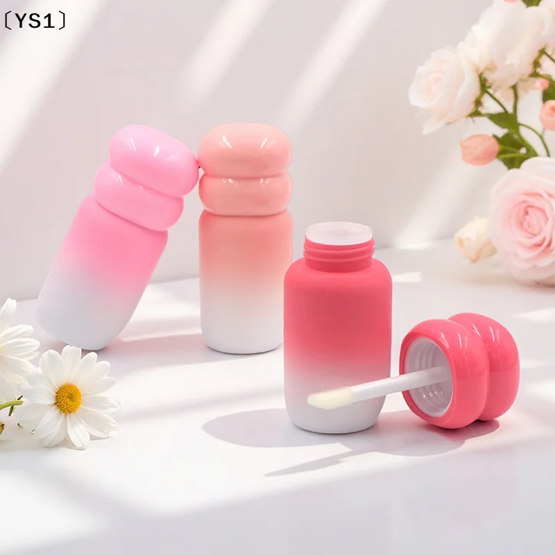 〔YS1〕1/3 Pcs 4ml Refillable Empty Gradient Lip Gloss Tubes Cosmetic Lip Balm Cute Bottle Bulk Diy Liquid Lipstick Lip Gloss Tube