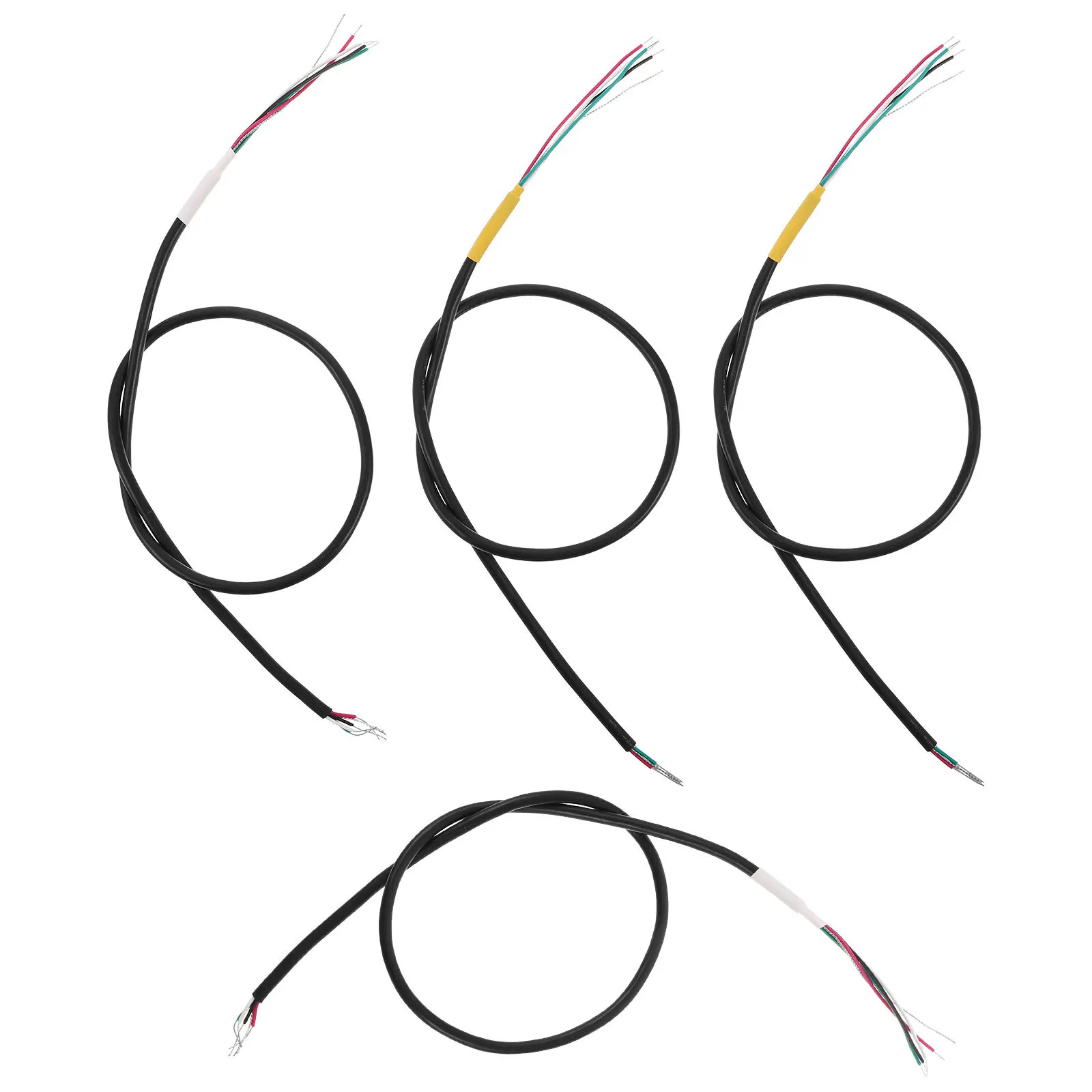 

4Pcs Electric Guitar Pickup Wire Kit 4-Conductor Shielded Wiring Harness for DIY Repair Audio Cable Guitar Accessories
