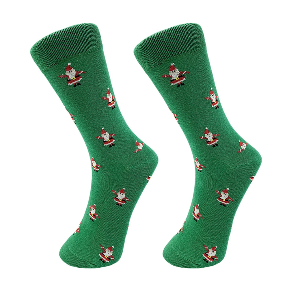 Christmas Daily Life Cartoon Mid-length Socks Autumn Winter Socks Brand New Condition Casual Style Christmas Socks