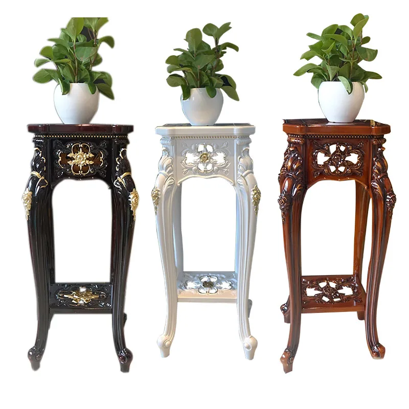 

Square simple European flower stand, living room fish tank stand, indoor balcony, household dill flower pot, not solid wood