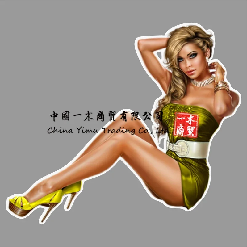 

Наклейка Pinup Girl, наклейка, горячая брюнетка, задний вид, задница, сексуальные наклейки на ноги