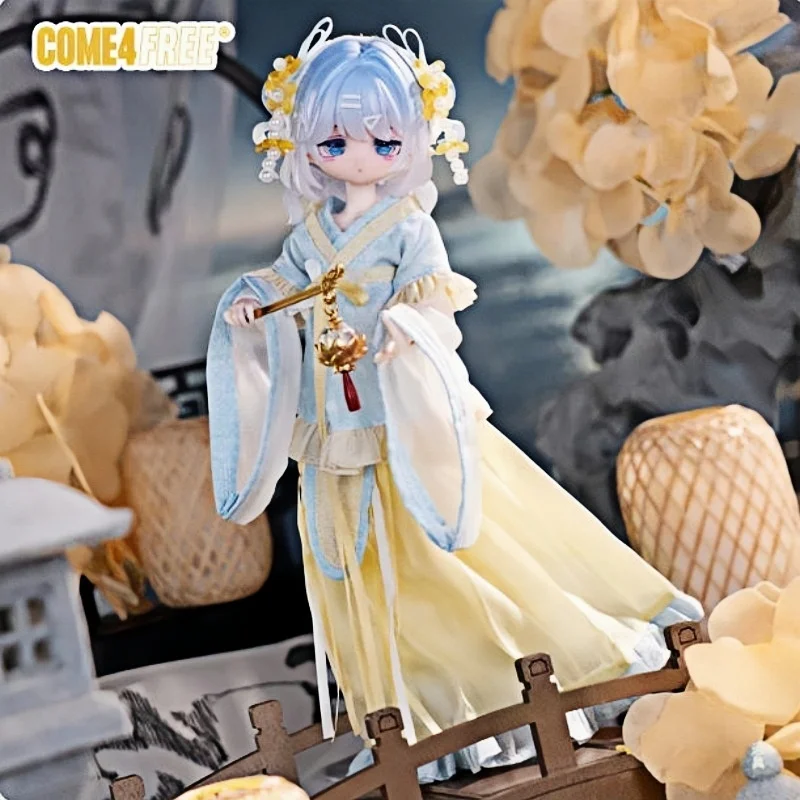 Come4free 1/8 Bjd Ob11 Doll Clothes Dress Set Coat Skirt Sachet Light Yellow and Sky Blue set Genuine In stock - view 5