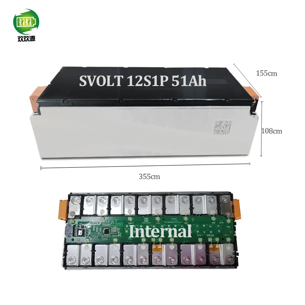 

Wholesale Quality 1Pcs 12S1P 44.4V 51Ah Cat 19650 Cny Modules Battery Module Nissan Nnc Module