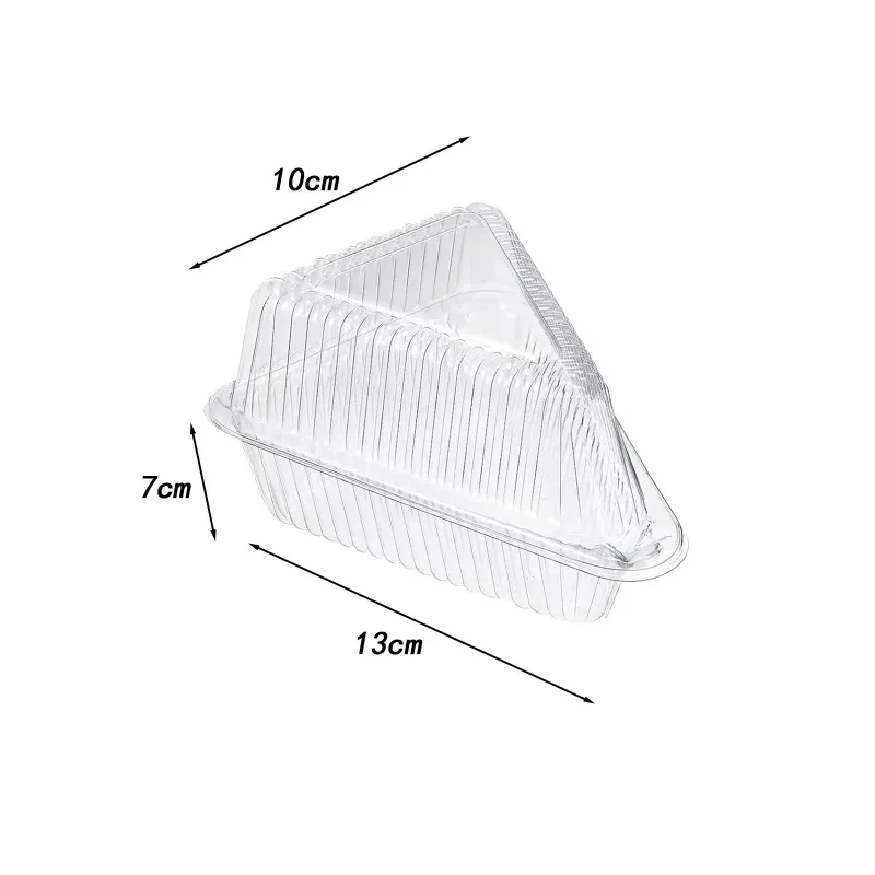 Cake Slice Containers with Lid with Hinged Lid Hinged Lid Cheese Cake Container for Salads Dessert Cheesecake Pie Sandwiches