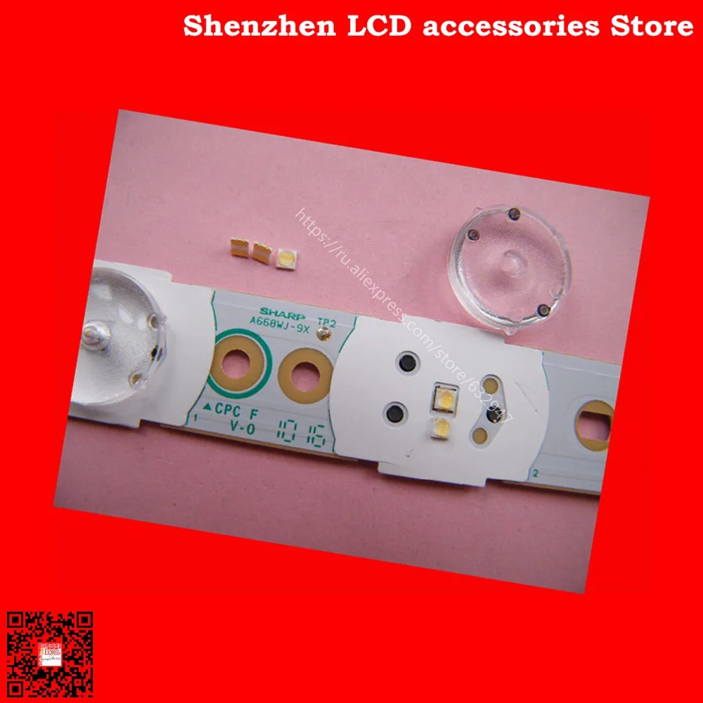 120 개/몫 샤프 백라이트 수리 용 라이트 비즈 발광 다이오드 2828 액세서리 6V