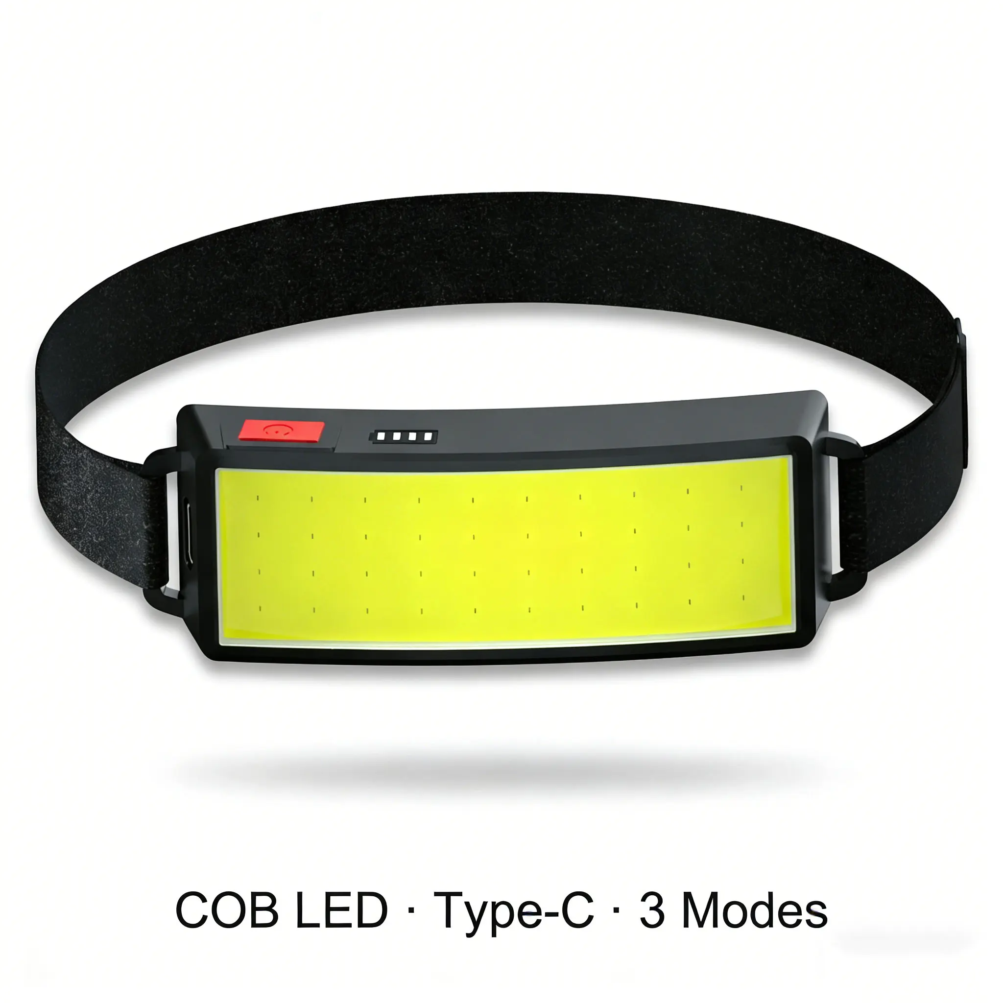 COB 180° Floodlight LED Headlamp FlashlightFlashlight 3 Modes Built-in USB Rechargeable Battery Head Lamp Hiking Camping Lamp