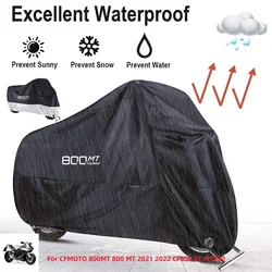 For CFMOTO 800MT 800 MT 2021 2022 CF800 CF MT800 Motorcycle Cover Outdoor Uv Protector Dustproof Rain Covers