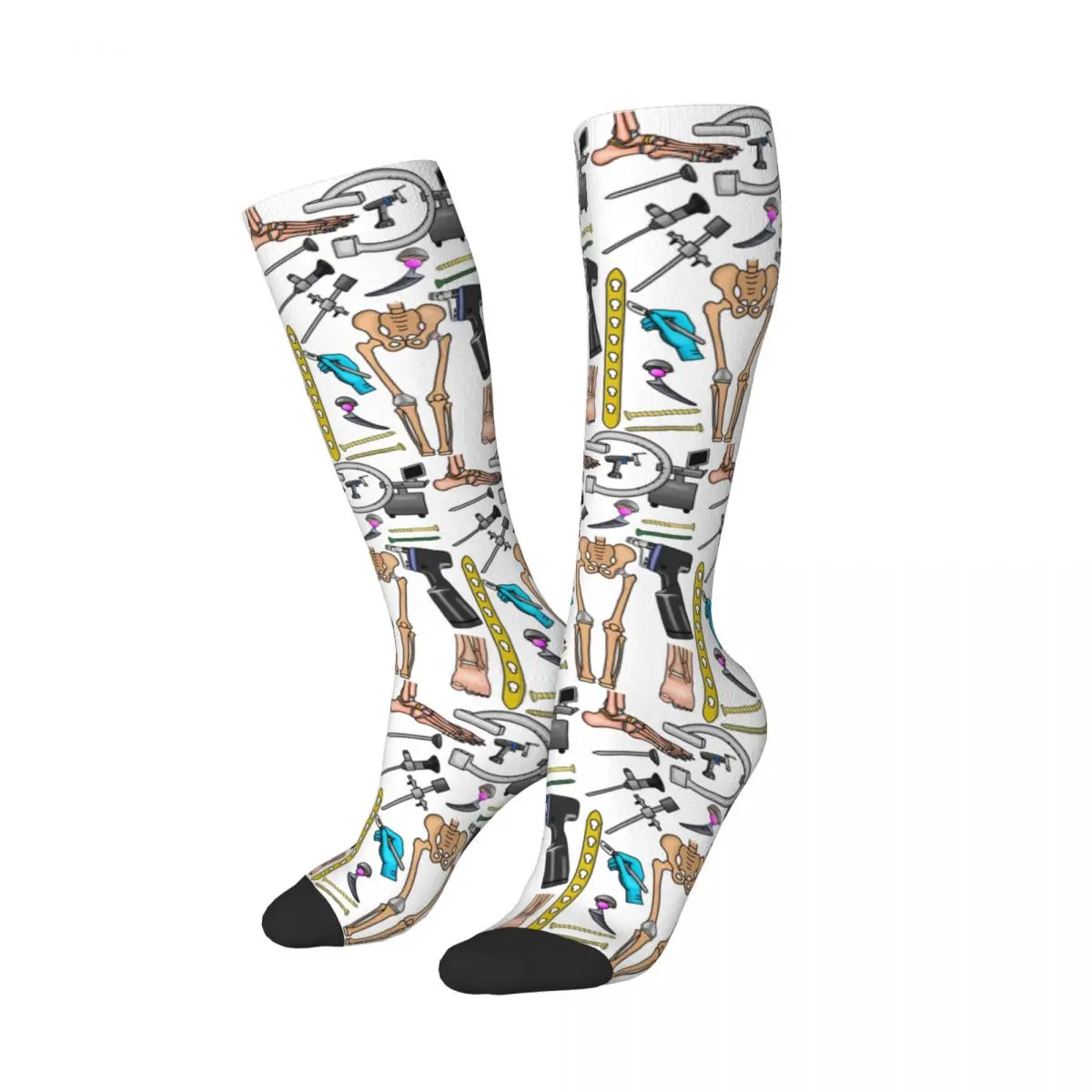 Orthopaedics, Traumatology Socks Harajuku Sweat Absorbing Stockings All Season Long Socks Accessories for Unisex Gifts