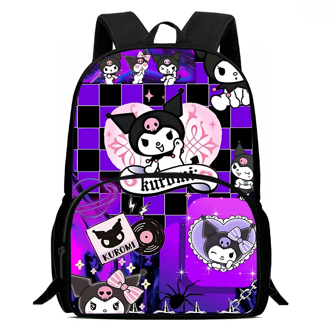 Backpacks Cute Sanrios Kuromi Boys and Girls Student Birthday Gift Child School Bags Large Capacity Camping Durable Rucksack