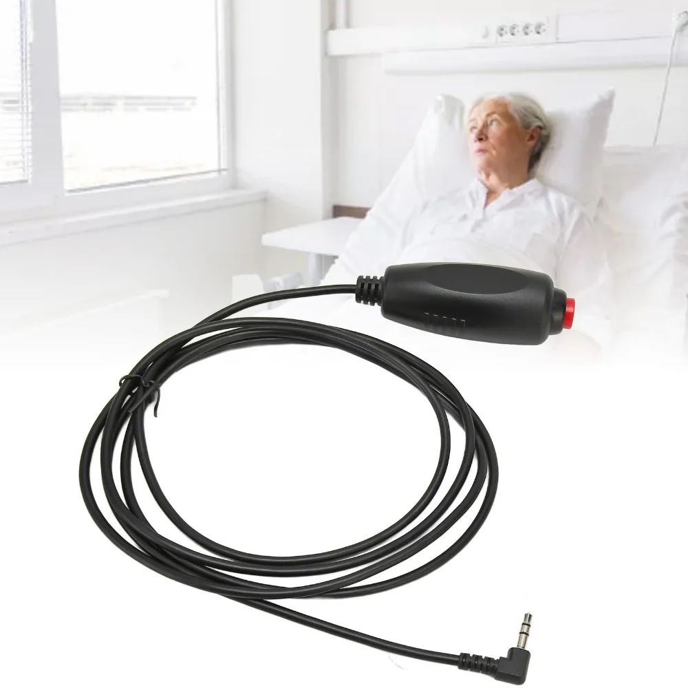 Universal 3.5mm Plug Nurse Call Cable 5.9ft Length Push Cord Cable Emergency Button Cord Nurse Station