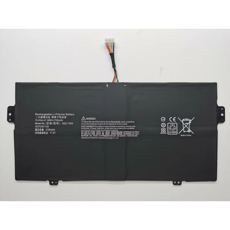 15.4V Genuine and brand new SQU-1605 The battery is compatible with Acer devices Swift 7 SF713-51-M5PZ SP714-51-M024