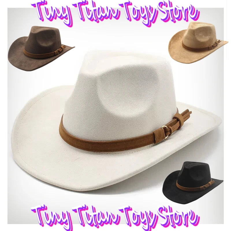 Nouveau Style occidental Anime périphérique Cowboy chapeau Cosplay Costume accessoire mode polaire hommes femmes Couple chapeau laine Western chapeau chaud