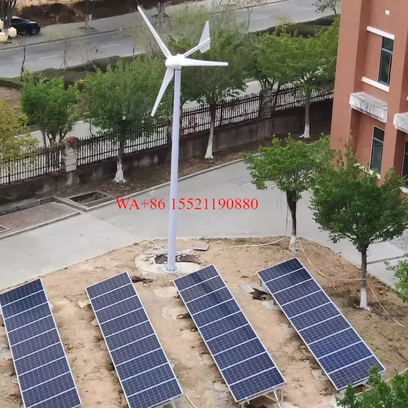 WMWMNU for NE 5kW Horizontal Axis Wind Turbine Generator 220V 380V with Three Blades