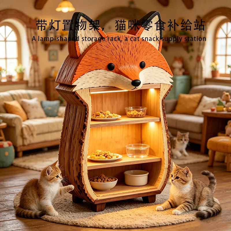 Solid wood cat house, climbing frame, double villa, wooden box, delivery room, 3
