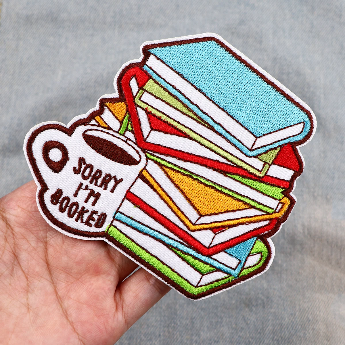 Patch brodé de citations de livre pour vêtements, vestes, Patch thermoadhésif, bricolage, fer sur Patch, accessoires appliqués, autocollant