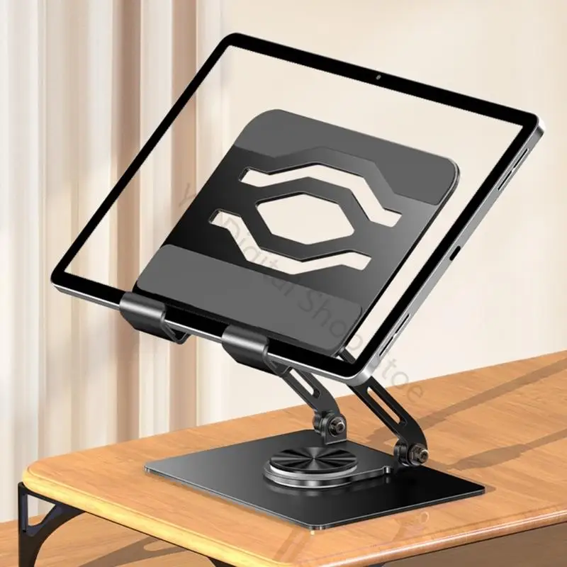 電子リーダーや描画タブレットを安全に配置するためのシリコングリップ付き96ba炭素鋼デスクトップスタンド
