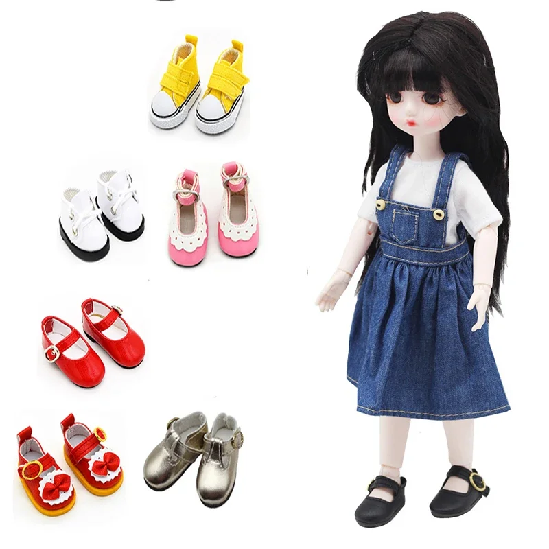 Cute 30cm Doll Shoes Princess Shoes 1/6 Bjd Doll Shoes 4 To 4.5cm Foot Wear Doll Accessories Girl Kids Toy Gift