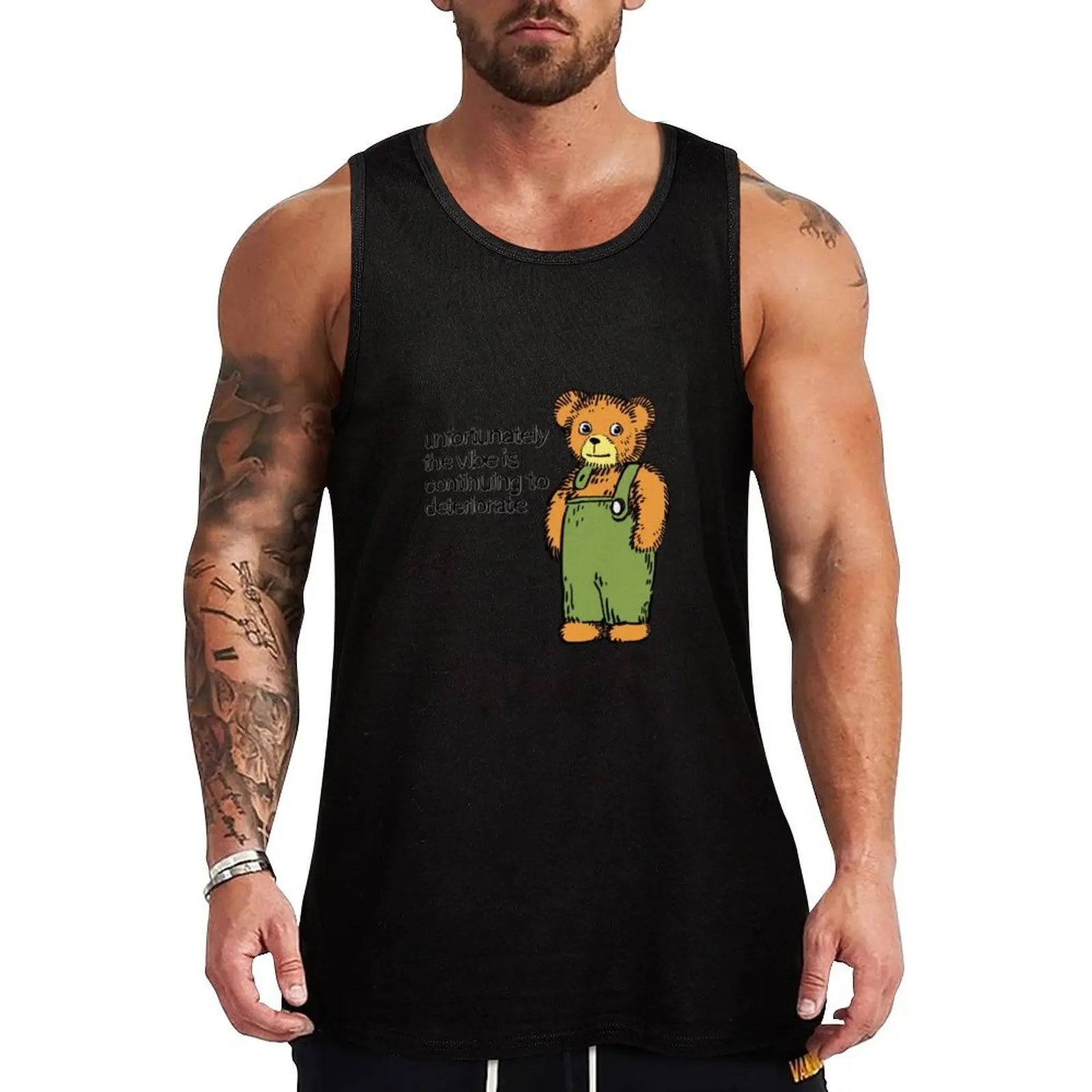 

Ransroom draws corduroy bear meme / unfortunately the vibe is continuing to deteriorate Tank Top