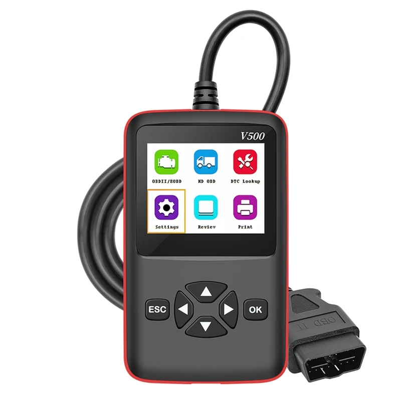 

V500 Code Reader Truck Car 2 In 1 OBD2 Engine Diagnostic Tool J1939 J1587 Fault Code Reader OBD 2 Scanner Auto Tool