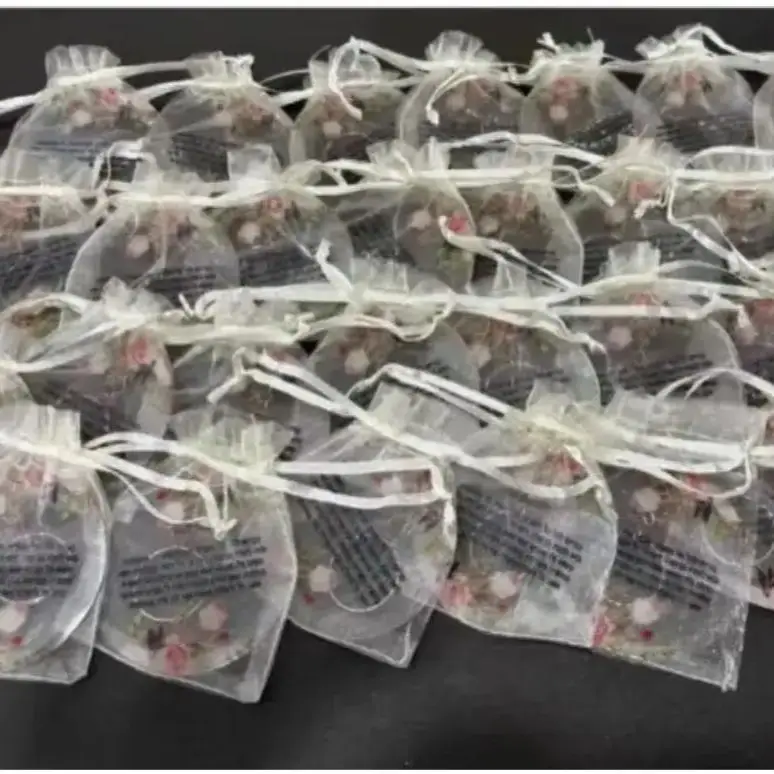 Sac en maille perle 10 pièces rond Transparent un hymne de Thanksgiving carte de prière avec porte-clés Bar Mitzvah Souvenir petite carte de voeux