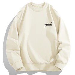 New Sweatshirt Men Round Neck Pullover Autumn Spring Long Sleeved T-shirts Man Print Hoodies Round Neck Pullover Fashion Hip Hop