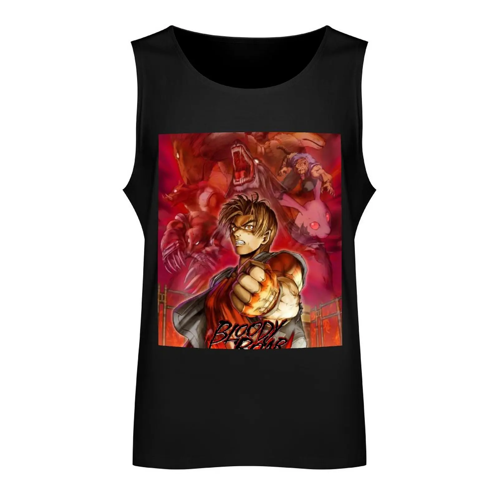 Original Bloody Roar Poster Art Tank Top sleeveless man shirts Man sleeveless shirt clothing men