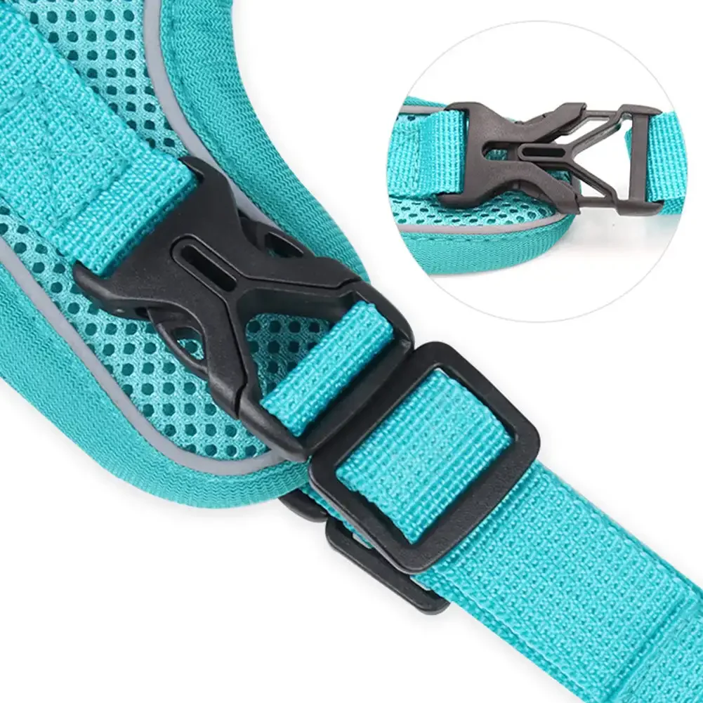 Conjuntos Refletivos de Arnês e Trela para Cães e Gatos, Malha Respirável, Pet Harnesses, Cães Pequenos, Acessórios Gatinho, Chat, Moda