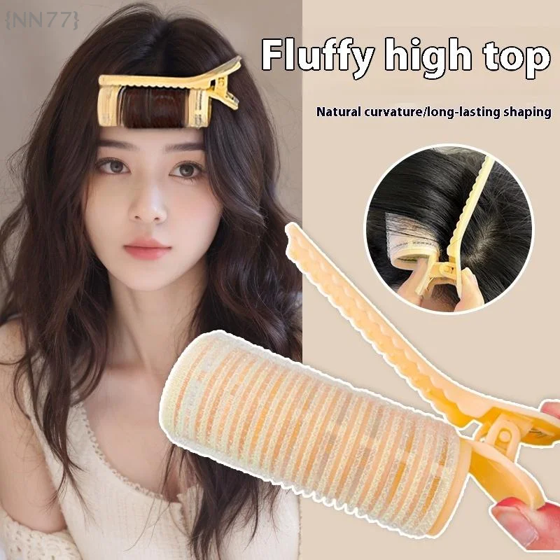 1Pcs Lazy Hair Roller Air Bangs Curling Rollers Fluffy Hair Root Alligator Clip Heatless Curler Styling Tools