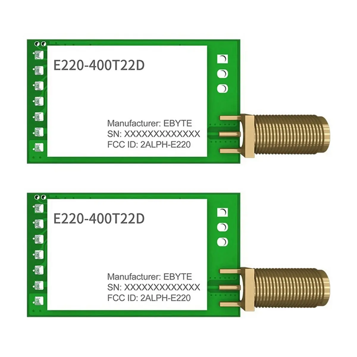 AA80  2PCS E220-400T22D LLCC68 Wireless LoRa Module UART 433MHz 470MHz 22dBm 5km SMA-K RSSI WOR Watchdog Cojxu Transceiver