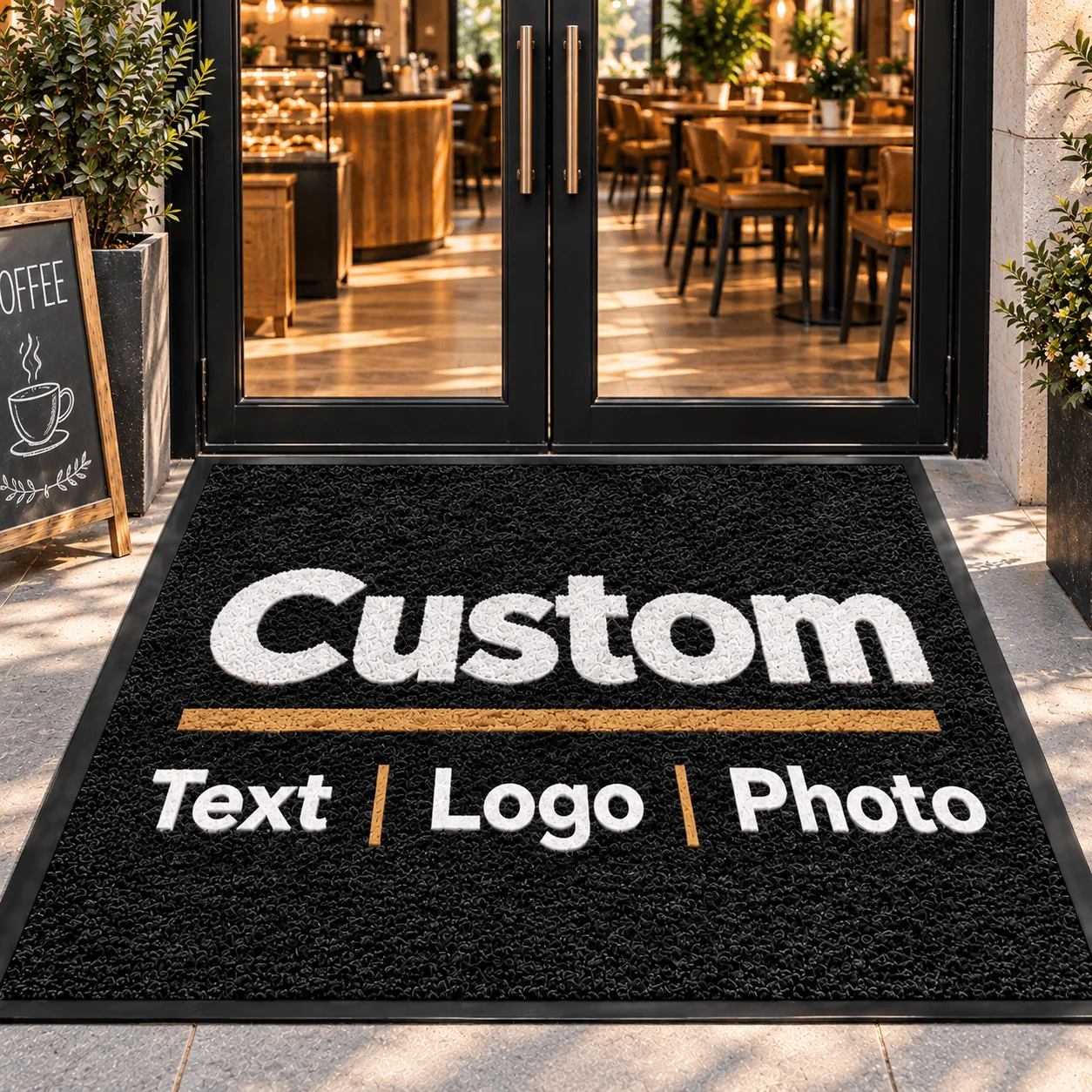 Custom Tufted Rubber Foot Mat Personalized Business Mat Carpet Entrance Doormat Indoor Outdoor Anti-Slip Highly AbsorbeRug Mats
