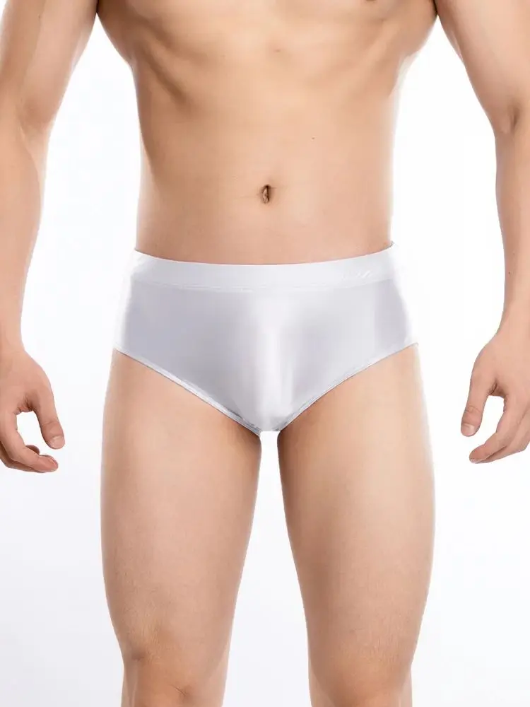 Calzoncillos de entrepierna sin costuras para hombre y mujer, M-XXL de baño, brillante, ajustados, ropa interior