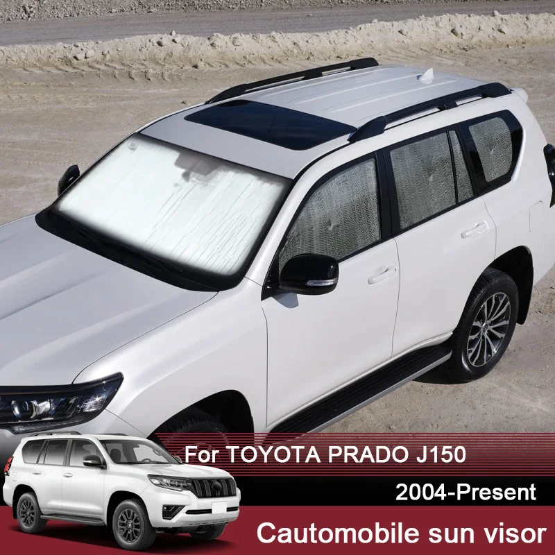 

Автомобильные солнцезащитные козырьки с УФ-защитой для Toyota Prado J150 2004-2025, оконная занавеска, солнцезащитный козырек, крышка лобового стекла, автоаксессуары
