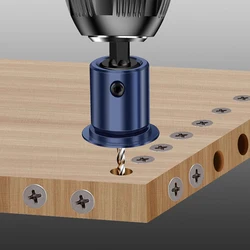 1Pc Carbide Tipped Countersink with Tapered Drill and Adjustable Depth Stop For Hexagonal Handle 2.8/3/3.2