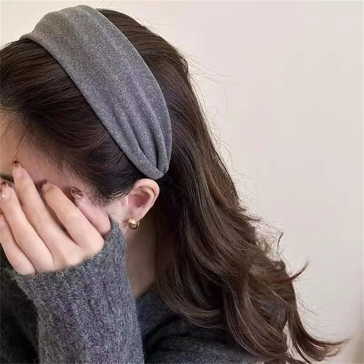 رباط شعر كلاسيكي من القطن الناعم الصلب للنساء والفتيات، زينة شعر حلوة، عصابة رأس، رباط شعر، إكسسوارات شعر عصرية