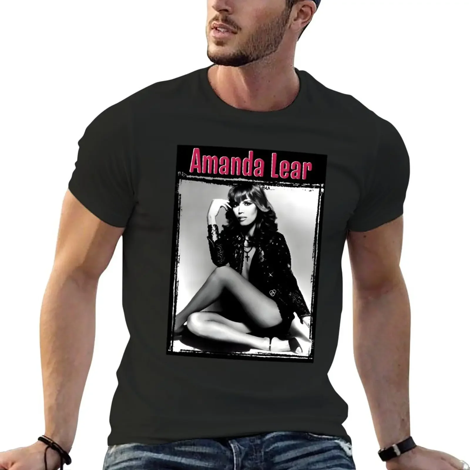 

New Amanda Lear Poster T-Shirt Short t-shirt custom t shirts mens champion t shirts