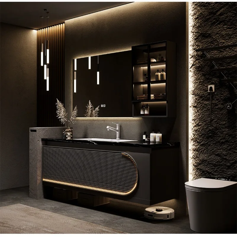 Design Organizers Bathroom Cabinet Modern Hidden Display Storage Bathroom Mirror Cabinet Space Saving Mobile Da Bagno Furniture