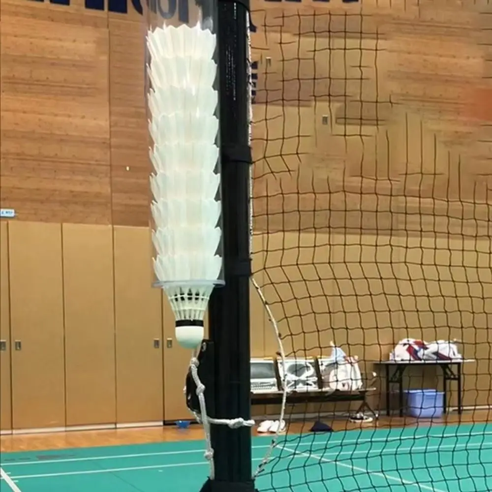 Magnetic Shuttlecocks Storage Tube Transparent Shoulder Strap Badminton Cylinder Durable Barrel Badminton Balls Holder - Image 4