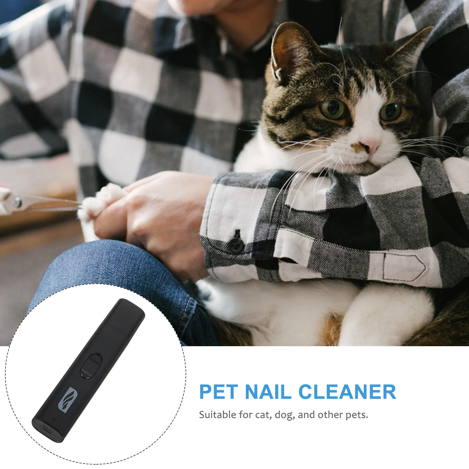 

Premium ABS Noise Electromotor Dog Cleaner Cat Nail Cleaner Clipper Pet Nail Grooming Tool Pet Supplies