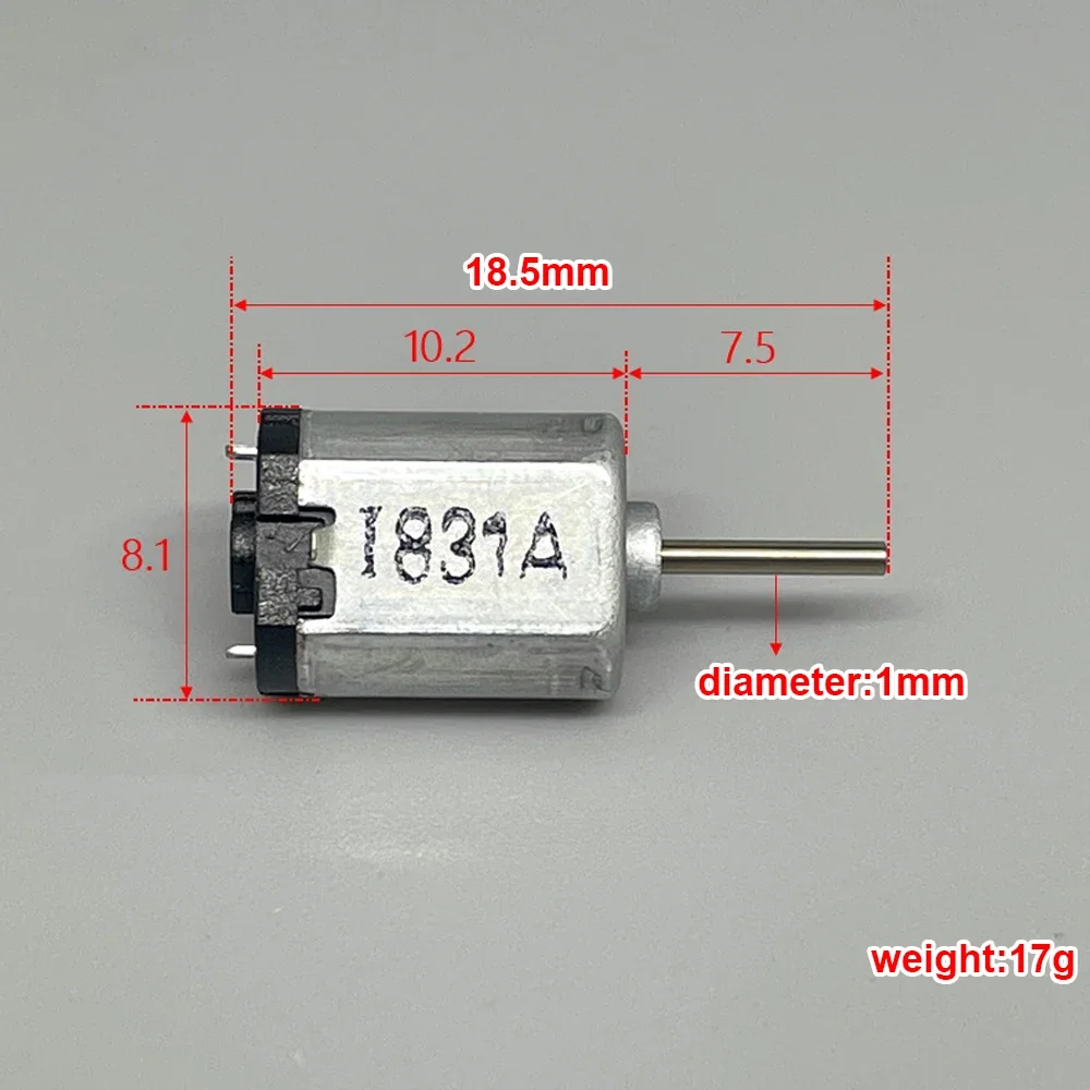 Mini K10 Motor DC1.5-5V 30810RPM High Speed Precious Metal Brush Low Noise Precision Motor Digital Camera Laptop AV Smart Lock