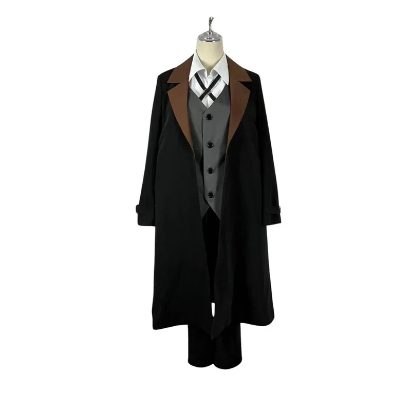 g'7,n\5;e,8\v,5/Anime Bungou Stray Dogs Nakahara Chuuya Cosplay Costume Wig Hat Glove Jacket Pants Female Dazai Cosplaf;4'v.7/n\ view 3