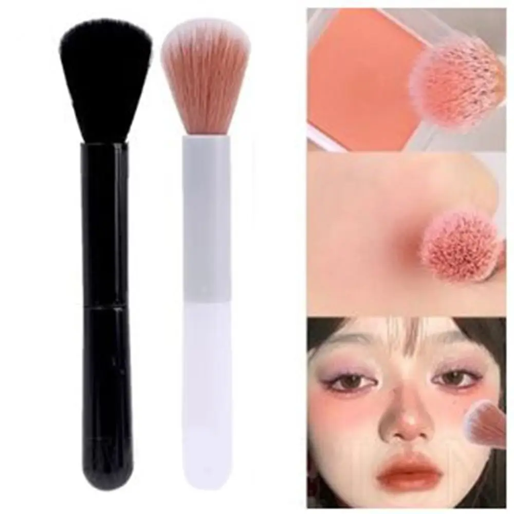 Multi-função única cabeça pincel de maquiagem profissional blush escova de pó solto única cabeça cosméticos rosto maquiagem escova