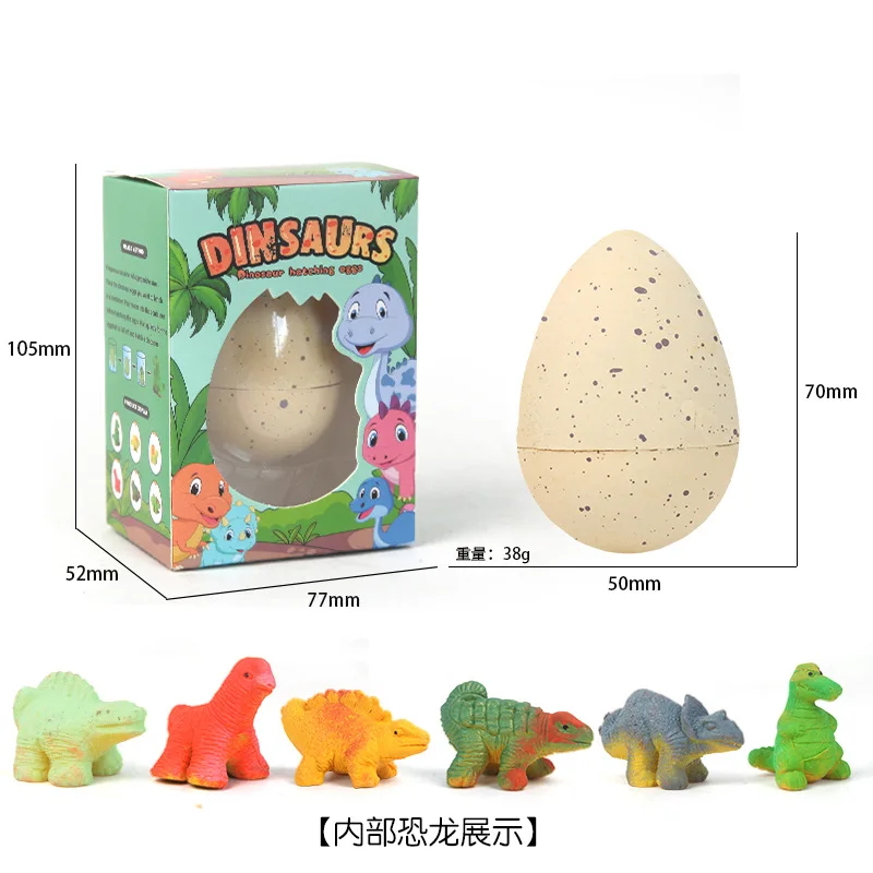 Nieuwe simulatie dinosauruseieren kunnen worden doorweekt in water om schattige dieren dinosaurus verrassingsdoos uitbroeden kinderen puzzelspeelgoed te breiden