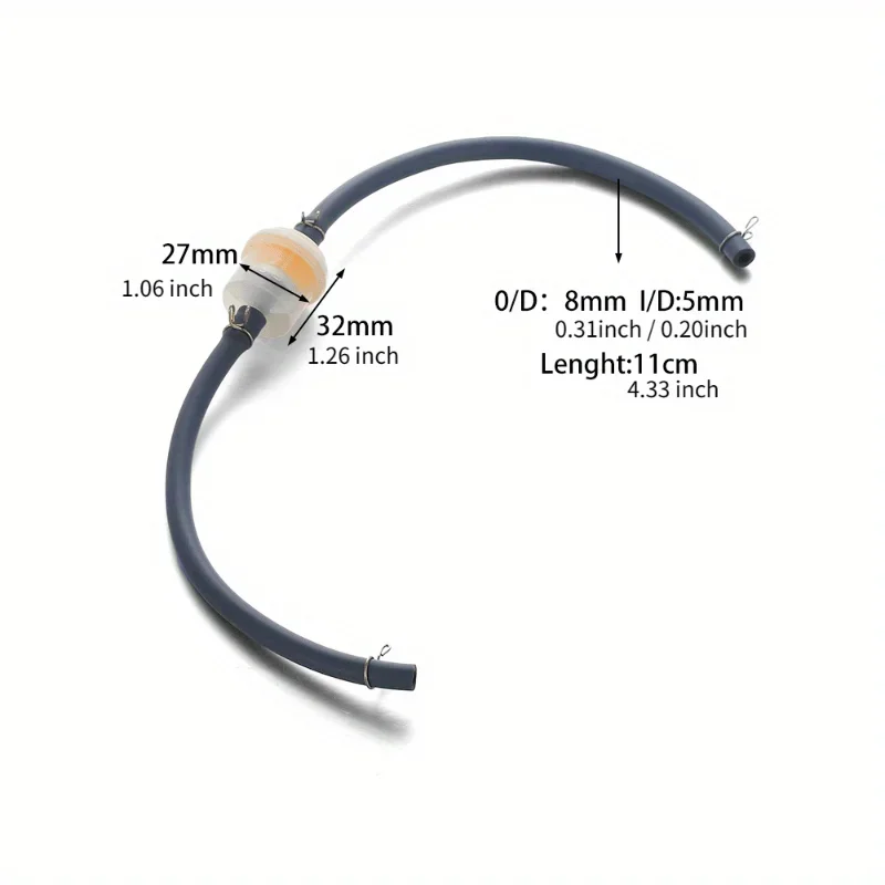 1/3/5 шт. 6 мм мотоциклетный пластиковый топливный масляный фильтр трубы для внедорожника шланг для бензиновой трубы Топливные бензиновые трубки аксессуары для мотоциклов