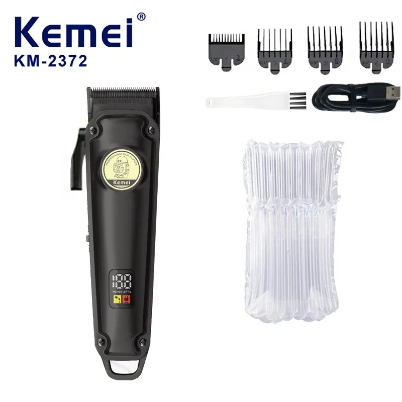 KEMEI km-2372 Professional Hair Clipper Trimmer Lithium Battery Electric Cordless Powerful Hair Clipper Trimmer